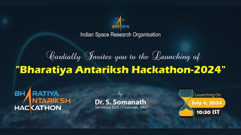 Bharatiya Antariksh Hackathon-2024 Launch Live Streaming; Watch ISRO’s Event About Getting Solution of Geo-Spatial Challenges From Indian Student Teams