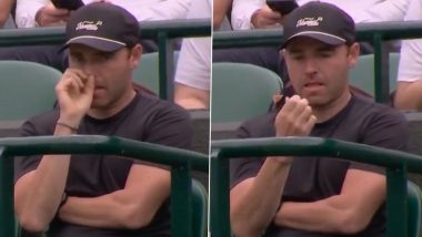 Madison Keys’ Fiancé Bjorn Fratangelo Caught Picking Nose in Awkward Wimbledon Moment, Embarrassing Act Caught on Camera Goes Viral (Watch Video)