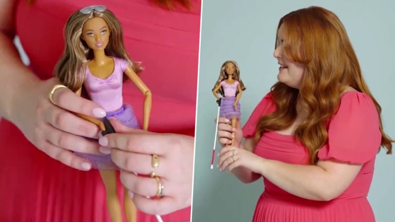 Mattel Debuts Its First-Ever Blind Barbie, Toy Company Unveils Visually Impaired Doll as Part of Its Inclusivity Line (Watch Video)