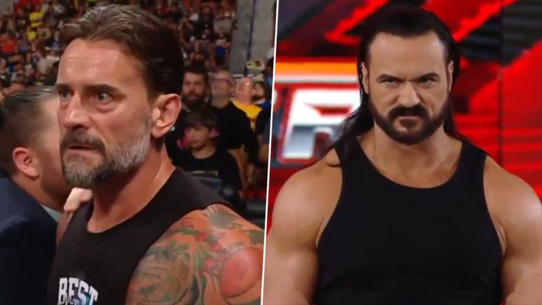 RAW GM Adam Pierce Announces CM Punk vs Drew McIntyre With Seth Rollins As 'Special' Guest Referee for WWE SummerSlam 2024 (Watch Video)