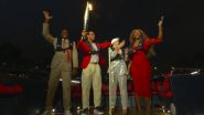 Rafael Nadal, Serena Williams, Carl Lewis and Nadia Comaneci Carry Olympic Torch on Boat During Paris Olympics 2024 Opening Ceremony (See Pics and Video)