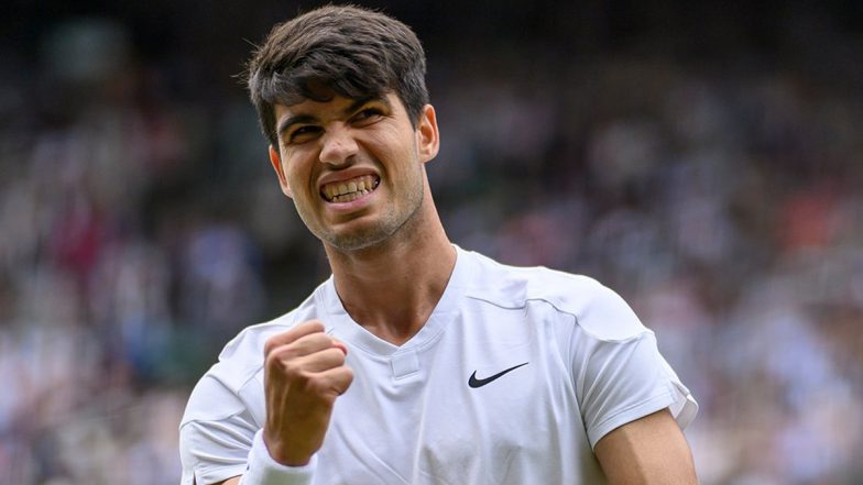 Carlos Alcaraz Wins Wimbledon 2024 Men's Singles Title, Beats Novak Djokovic 6-2, 6-2, 7-6 in Final Clash To Retain Crown