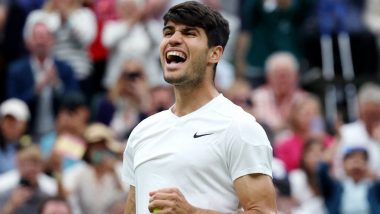 Carlos Alcaraz Enters Wimbledon 2024 Final As the Defending Champion Beats Daniil Medvedev in Semifinal Clash