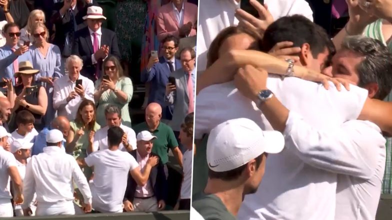 Carlos Alcaraz Celebrates With His Family After Winning Wimbledon 2024 Men's Singles Title With Victory Over Novak Djokovic (Watch Video)