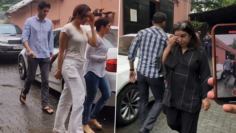 Tishaa Kumar Funeral: Khushalii Kumar, Tulsi Kumar, Divya Khosla, Farah Khan and Others Arrive To Pay Their Last Respects to Krishan Kumar’s Daughter (Watch Videos)