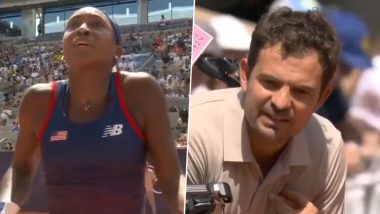 Coco Gauff Breaks Down in Tears While Arguing With Chair Umpire, Out of Women's Singles Event at Paris Olympics 2024 After Defeat to Donna Vekic (Watch Video)