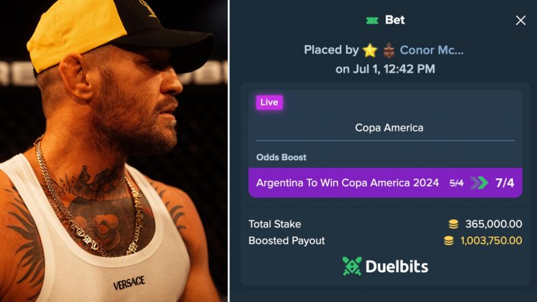 After Betting on Cristiano Ronaldo, Conor McGregor Places Bet on Lionel Messi's Argentina to Win Copa America 2024 Title