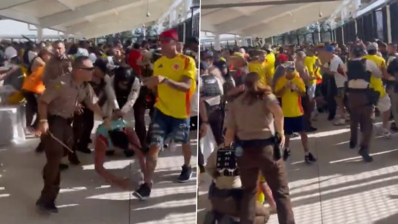 Copa America 2024 Final: Stampede-Like Chaos Erupts As Hundreds of Soccer Fans Sneak Into Hard Rock Stadium in Miami Without Tickets To Watch Argentina vs Colombia Football Match (See Pics and Videos)