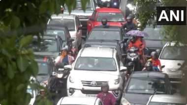 Delhi Drenched by Heavy Rainfall; IMD Warns of More Showers in Next 2 Hours; Police Issues Advisory on Traffic Diversions (Watch Videos)