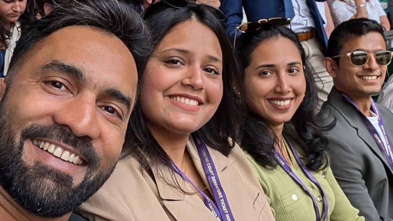 Dinesh Karthik, Dipika Pallikal, Saurav Ghoshal and Diya Pallikal Attend Wimbledon 2024 Men's Singles Semi-Final, Share Pictures