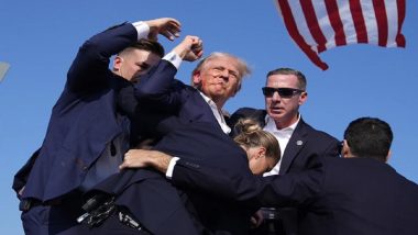 Donald Trump Assassination Attempt: Former President Safe, Protective Measures Implemented, Says US Secret Service Spokesman After Gunshots Heard at Trump Rally in Pennsylvania’s Butler