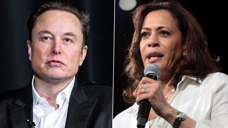 Elon Musk Takes Dig at US Vice President Kamala Harris After Interviewing Donald Trump, Says ‘Happy To Host Kamala on an X Spaces Too’