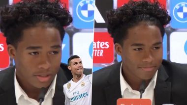 Endrick Opens Up About Fulfilling His 'Destiny' by Following Cristiano Ronaldo To Join Real Madrid, Says 'Because of Him' (Watch Video)