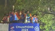 Fan Climbs on Tree to Clicks Pictures of Team India Cricketers During Victory Parade in Mumbai Post T20 World Cup 2024 Title Triumph, Video Goes Viral