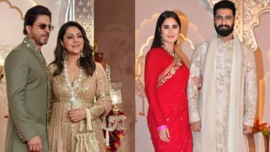 Anant Ambani, Radhika Merchant Wedding: Shah Rukh Khan-Gauri Khan, Priyanka Chopra-Nick Jonas, Vicky Kaushal-Katrina Kaif; B-Town Couples on Red Carpet – WATCH