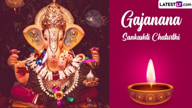 Gajanana Sankashti Chaturthi 2024 Photos and HD Wallpapers for Free Download Online: Wish Happy Sawan Sankashti Chaturthi With Greetings, Lord Ganesha Images and WhatsApp Messages