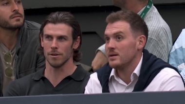 Gareth Bale Spotted Watching Novak Djokovic vs Holger Rune Wimbledon 2024 Round of 16 Match in Centre Court (Watch Video)