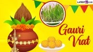 Gauri Vrat 2024 Wishes and WhatsApp Messages: Share Hindu Festival Greetings, HD Images and Wallpapers To Celebrate and Worship Goddess Gauri