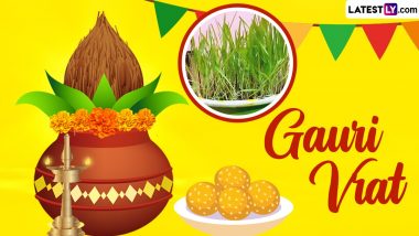 Gauri Vrat 2024 Wishes and WhatsApp Messages: Share Hindu Festival Greetings, HD Images and Wallpapers To Celebrate and Worship Goddess Gauri