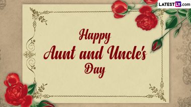 National Aunt and Uncle Day 2024 Images and Greetings for Free Download Online: Wish Happy Aunt and Uncle's Day With Quotes, GIFs and Lovely WhatsApp Messages