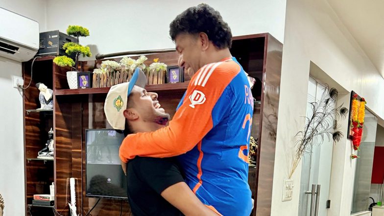 Harshit Rana Lifts His Father In Air While Celebrating His Maiden Call-Up In Team India ODI Squad, Shares Heartfelt Message On Instagram (See Post)