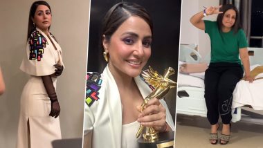 Hina Khan Diagnosed With Breast Cancer: Actress Opens Up About Attending Award Show Before Starting Chemotherapy (Watch Video)