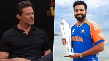 ‘Deadpool & Wolverine’ Star Hugh Jackman Picks Rohit Sharma As His Favourite Cricketer From Team India; Lauds His Performance at T20 World Cup 2024, Says 'He Was A Beast' (Watch Video)