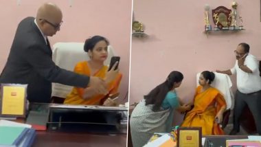 Prayagraj Principal Forcibly Removed: Group Led by Lawyer Forces Parul Solomon to Vacate Principal’s Chair at Bishop Johnson Girls’ School, Video Surfaces