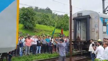 Panchavati Express Train’s Coaches Decouple Near Kasara Station in Maharashtra, No Injuries Reported; Videos Surface