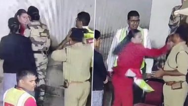 SpiceJet Female Employee Arrested After Altercation With CISF Personnel at Jaipur Airport, Airline Alleges ‘Sexual Harassment’ (Watch Video)