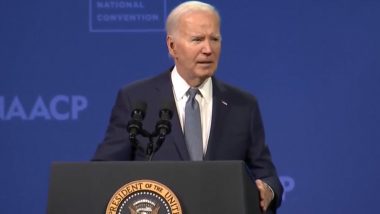 US Presidential Elections 2024: Joe Biden Returns To Campaigning in Nevada Following Donald Trump's Assassination Attempt, Says ‘Trump’s Presidency Was Hell for Black Americans’ (Watch Video)