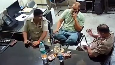 Uttar Pradesh: Cops Drink Alcohol, Party Inside Dial 112 Office in Shamli; Probe Launched After Video Goes Viral