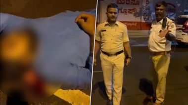 Bengaluru Shocker: Cops Argue Who Will Take Accident Victim to Hospital as Man Lies on Road Bleeding, Probe Launched Against Policemen After Video Goes Viral