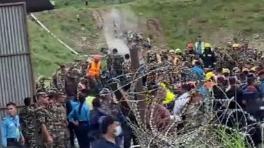 Nepal Plane Crash: At Least 13 Dead As Saurya Airlines Aircraft With 19 Onboard Crashes During Takeoff in Kathmandu (Watch Videos)