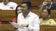 ‘When People Talk About Nehru ….’: TMC MP Abhishek Banerjee Clashes With Speaker Om Birla Over Demonetisation Remarks (Watch Video)