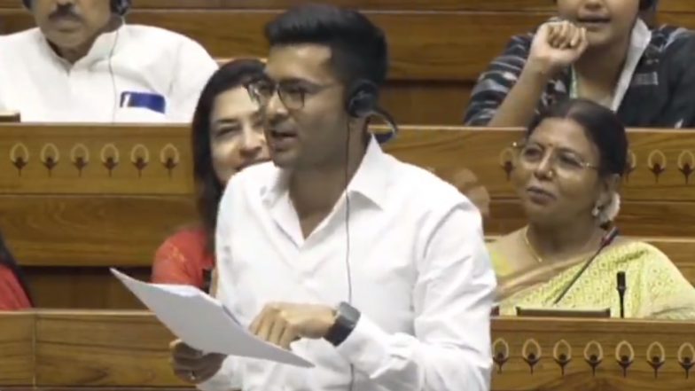 ‘When People Talk About Nehru ….’: TMC MP Abhishek Banerjee Clashes With Speaker Om Birla Over Demonetisation Remarks (Watch Video)