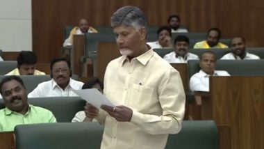 Andhra Pradesh CM N Chandrababu Naidu Compares Former Chief Minister YS Jagan to Drug Lord Pablo Escobar in Assembly (Watch Video)