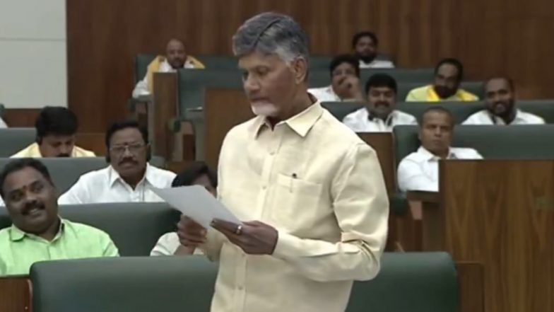 Andhra Pradesh CM N Chandrababu Naidu Compares Former Chief Minister YS Jagan to Drug Lord Pablo Escobar in Assembly (Watch Video)