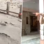 Uttarakhand Rains: Heavy Rainfall Causes Bhagirathi River’s Water Level to Surge, Submerges Bathing Ghats in Gangotri Dham; Pilgrims Safely Relocated (Watch Video)