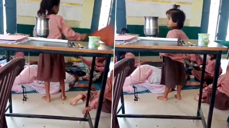 Uttar Pradesh: Female Teacher Caught Sleeping While Students Fan Her in Aligarh School, Investigation Launched After Video Goes Viral