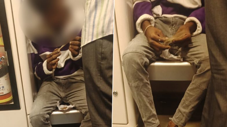 Tamil Nadu: Youth Rolls Ganja Inside Chennai Metro, Arrested After Photo Goes Viral