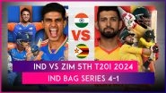 IND vs ZIM 5th T20I 2024 Stat Highlights: Sanju Samson, Mukesh Kumar Shine As India Win by 42 Runs, Bag Series 4&ndash;1