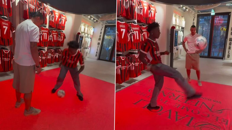 YouTuber IShowSpeed Shows Off Football Skills to Zlatan Ibrahimovic, Video Goes Viral