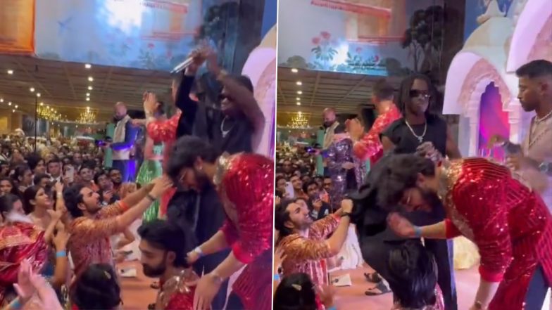 Ibrahim Ali Khan Asks Rema for His Jacket at Anant Ambani-Radhika Merchant’s Wedding and the ‘Calm Down’ Singer’s Reaction Is Priceless (Watch Video)