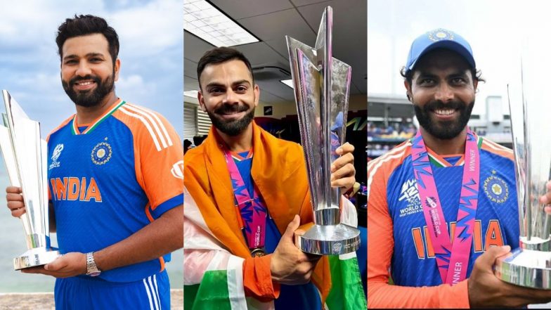 BCCI Shares Special Farewell Post for Rohit Sharma, Virat Kohli and Ravindra Jadeja After T20I Retirement Post T20 World Cup 2024 Triumph (See Post)