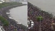 Sea of Fans Gather at Marine Drive in Mumbai to Witness Team India&rsquo;s Victory Parade After T20 World Cup 2024 Triumph (See Video)