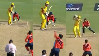 Mitchell Santner Hits Hassan Khan for 106m Six During Texas Super Kings vs San Francisco Orcas MLC 2024 Match (Watch Video)