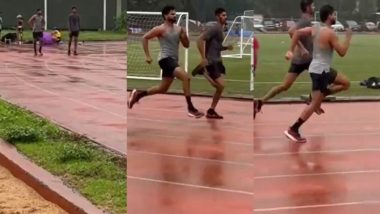 Shreyas Iyer Spotted Training in the Rains Ahead of India's Squad Selection For ODIs Against Sri Lanka, Video Goes Viral