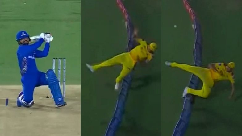 Aaron Hardie Showcases Brilliant Presence of Mind on Boundary Line To Save Six Runs During Texas Super Kings vs MI New York MLC 2024 Match (Watch Video)