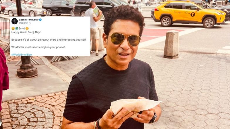 World Emoji Day 2024: Sachin Tendulkar Tweets 'What's the Most-Used Emoji on Your Phone?' and Here's What His Fans Replied!